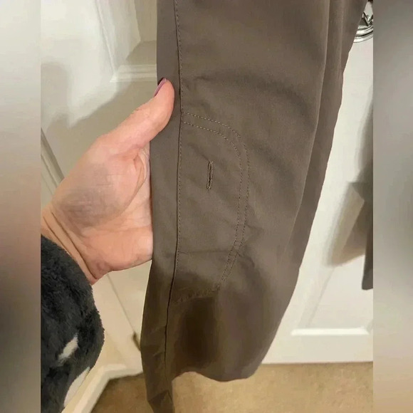 Patagonia Solimar Womens 6 Roll Up Stretch Camping Hiking Pants Beige Khaki SZ S - Picture 3 of 14